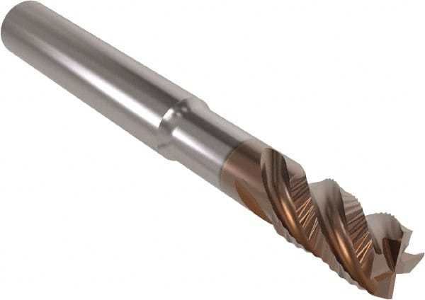 Corner Chamfer End Mill: 8 mm Dia, 18 mm LOC, 4 Flutes, 0.2 mm Chamfer Width, Solid Carbide MPN:03127383