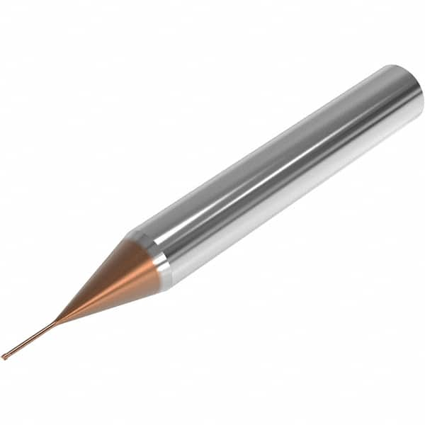 Corner Radius End Mill: 0.5 mm Dia, 0.38 mm LOC, 0.05 mm Radius, 2 Flutes, Solid Carbide MPN:03205092