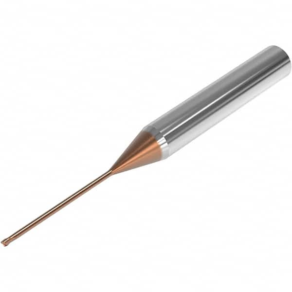 Corner Radius End Mill: 2 mm Dia, 1.5 mm LOC, 0.05 mm Radius, 2 Flutes, Solid Carbide MPN:03205184