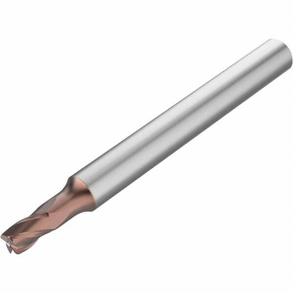 Corner Radius End Mill: 4 mm Dia, 6 mm LOC, 0.2 mm Radius, 4 Flutes, Solid Carbide MPN:03320784