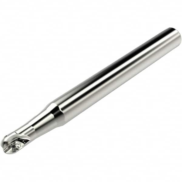 Indexable Ball Nose End Mill: 12 mm Cut Dia, Steel, 160 mm OAL MPN:02627903