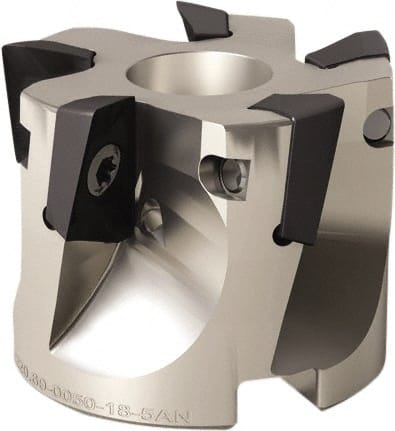 80mm Cut Diam, 27mm Arbor Hole Diam, 17mm Max Depth, Indexable Square-Shoulder Face Mill MPN:02691811