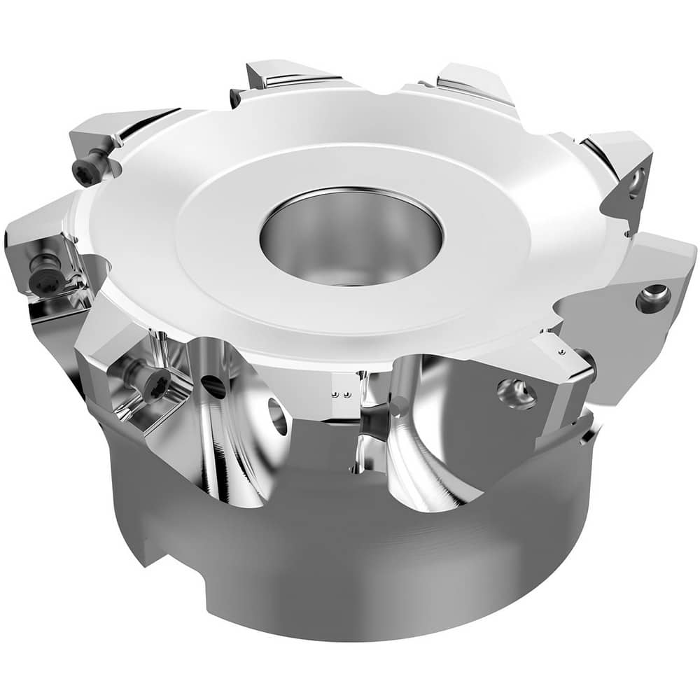 Indexable High-Feed Face Mills, Minimum Cutting Diameter (mm): 102.00 , Maximum Cutting Diameter (mm): 125.00 , Arbor Hole Diameter (mm): 2.50  MPN:10132522