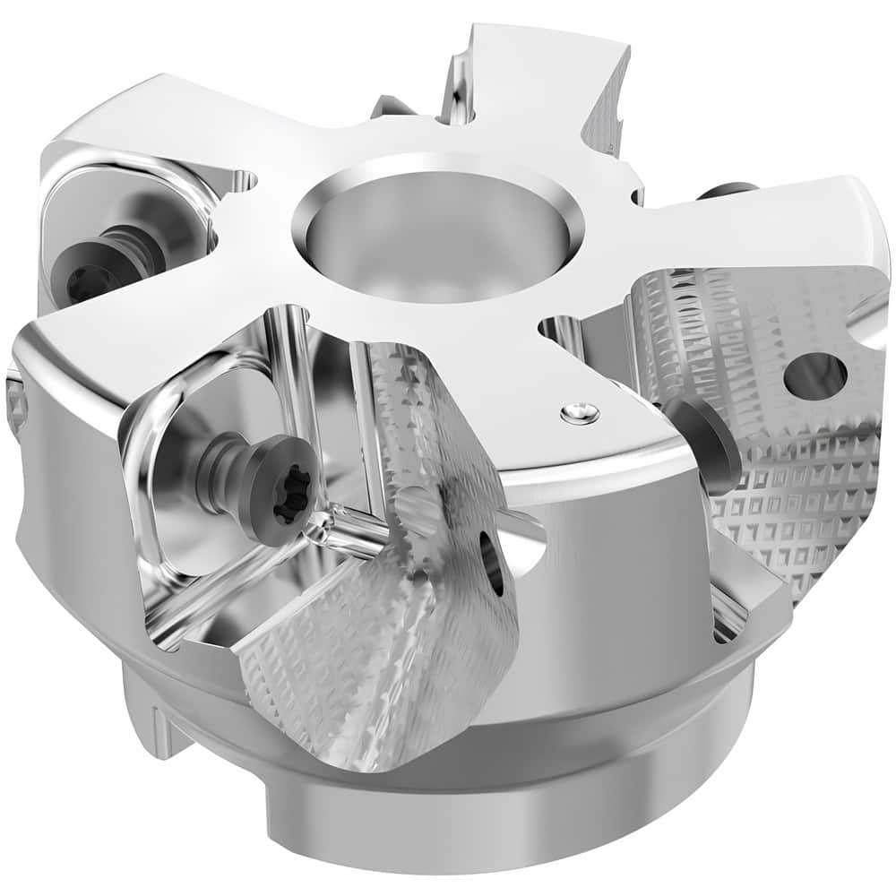 Indexable Chamfer & Angle Face Mills, Minimum Cutting Diameter (mm): 63.00 , Maximum Cutting Diameter (mm): 64.75 , Maximum Depth of Cut (mm): 13.00  MPN:10134810