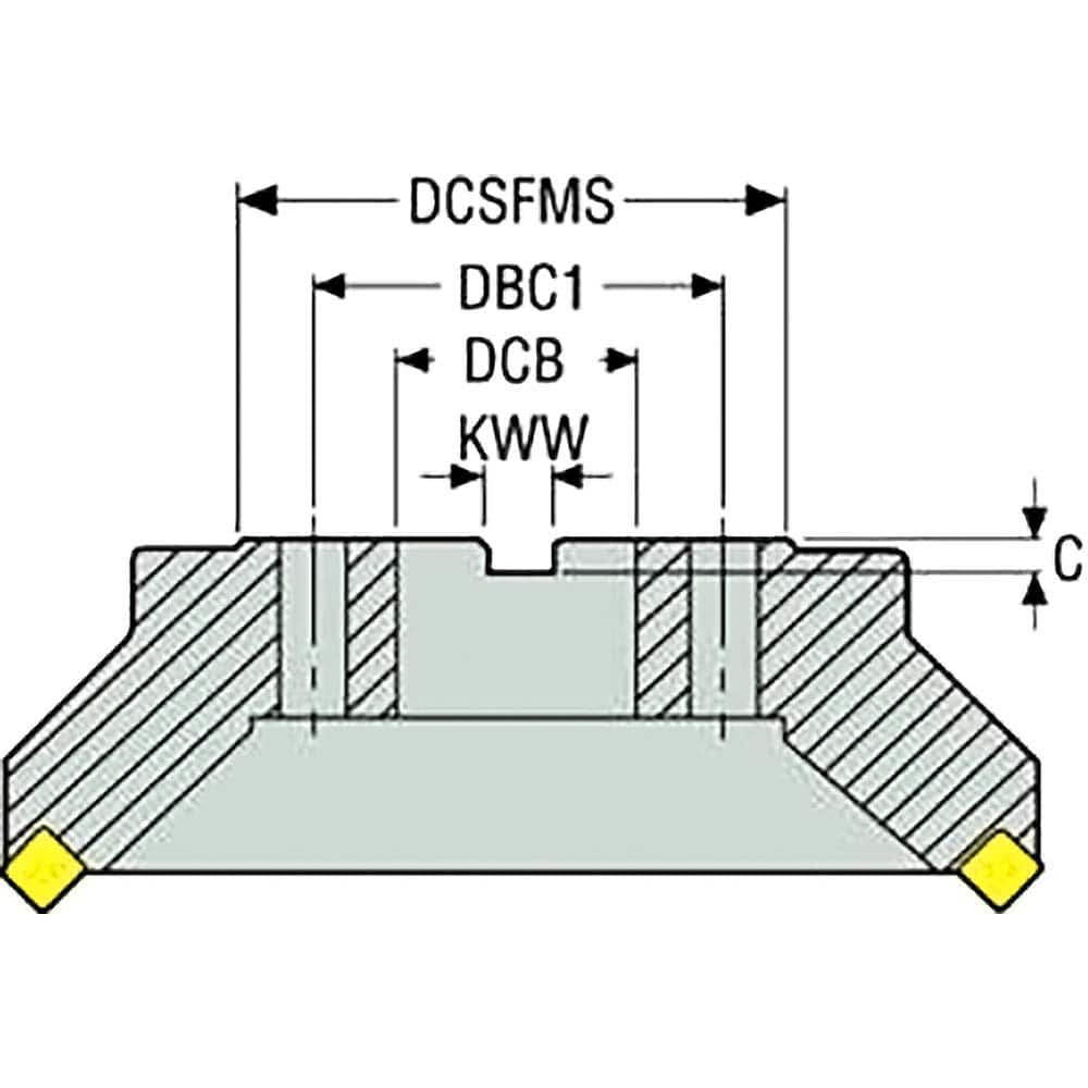 94mm Cut Diam, 27mm Arbor Hole, 6mm Max Depth of Cut, 45° MPN:75011301