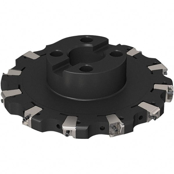 Indexable Slotting Cutter: 17 mm Cutting Width, 200 mm Cutter Dia, Shell Mount Connection, 2-1/8