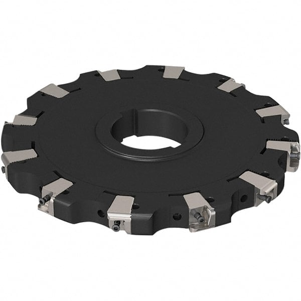 Indexable Slotting Cutter: 17 mm Cutting Width, 200 mm Cutter Dia, Arbor Hole Connection, 2-1/2