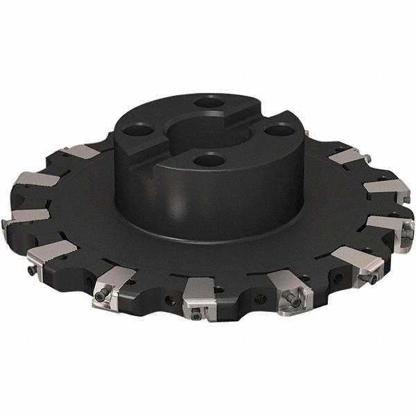 Indexable Slotting Cutter: 13.5 mm Cutting Width, 200 mm Cutter Dia, Shell Mount Connection, 2-1/8