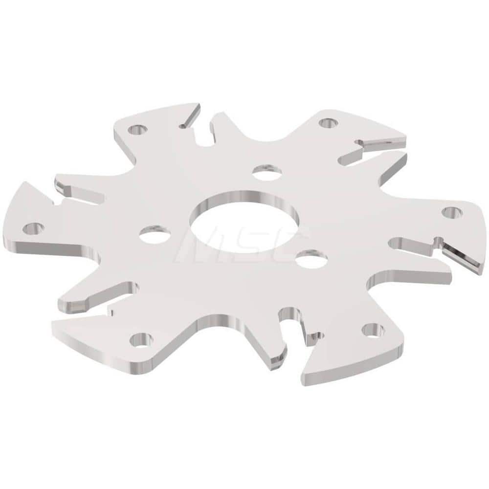 Indexable Slotting Cutter: 3.1 mm Cutting Width, 80 mm Cutter Dia, Arbor Hole Connection, 19.5 mm Max Depth of Cut MPN:75027319