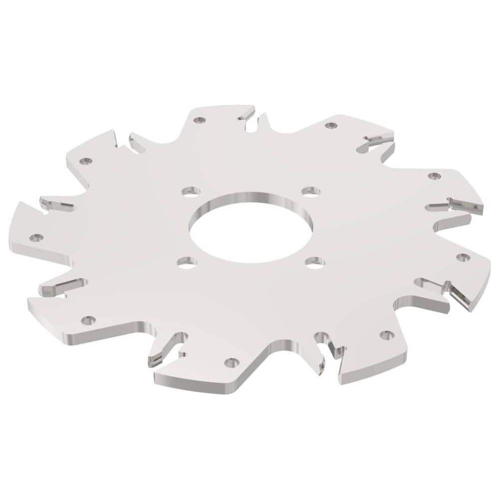 Indexable Slotting Cutter: 4.1 mm Cutting Width, 125 mm Cutter Dia, Arbor Hole Connection, 33 mm Max Depth of Cut MPN:75027327