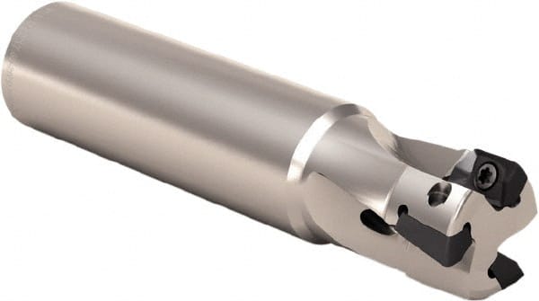 25mm Cut Diam, 8mm Max Depth, 25mm Shank Diam, Weldon Shank, 101mm OAL, Indexable Square-Shoulder End Mill MPN:02690538