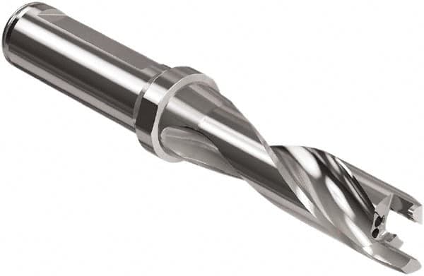 Replaceable-Tip Drill: 17 to 17.99 mm Dia, 54 mm Max Depth, 20 mm Weldon Flat Shank MPN:02622902