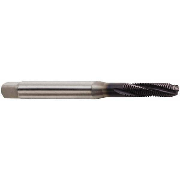 Spiral Flute Tap: M5 x 0.80, Metric, 3 Flute, Modified Bottoming, 6H Class of Fit, Powdered Metal, TiAlN Finish MPN:02999976