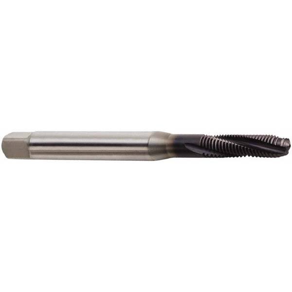 Spiral Flute Tap: M5 x 0.80, Metric, 3 Flute, Modified Bottoming, 6H Class of Fit, Powdered Metal, TiAlN Finish MPN:02999986