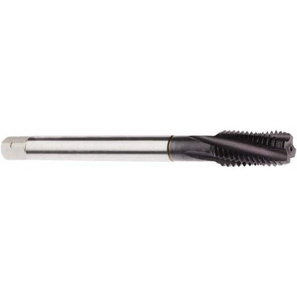 Spiral Flute Tap: M14 x 2.00, Metric, 4 Flute, Modified Bottoming, 6H Class of Fit, Powdered Metal, TiAlN Finish MPN:02999991