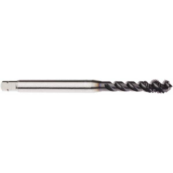 Spiral Flute Tap: M4 x 0.70, Metric, 3 Flute, Modified Bottoming, 6HX Class of Fit, Powdered Metal, AlTiN Finish MPN:03000003