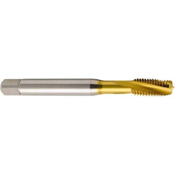 Spiral Flute Tap: M3 x 0.50, Metric, 3 Flute, Modified Bottoming, 6H Class of Fit, Cobalt, TiN Finish MPN:03019188