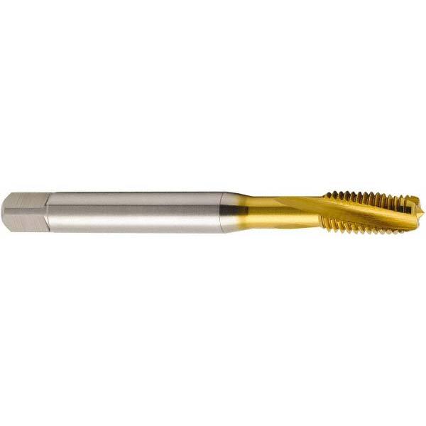 Spiral Flute Tap: M6 x 1.00, Metric, 3 Flute, Modified Bottoming, 6H Class of Fit, Cobalt, TiN Finish MPN:03019191