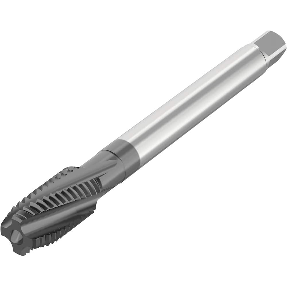 Spiral Flute Tap: M16, Metric, 4 Flute, Modified Bottoming, 6HX Class of Fit, HSS-E-PM, ACN Finish MPN:10001145