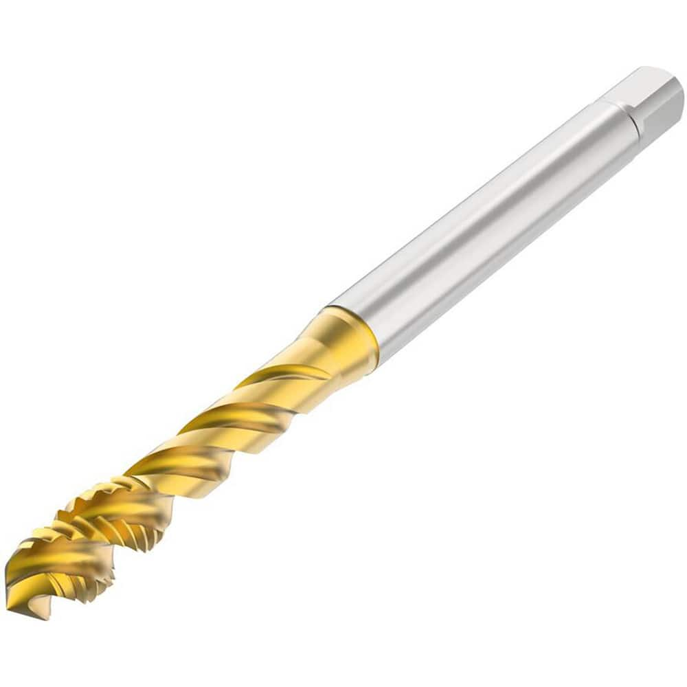 Spiral Flute Taps, Thread Size (Inch): 1/4-28 , Thread Standard: UNF , Chamfer: Modified Bottoming , Material: HSS-E , Coating/Finish: TN  MPN:10139164