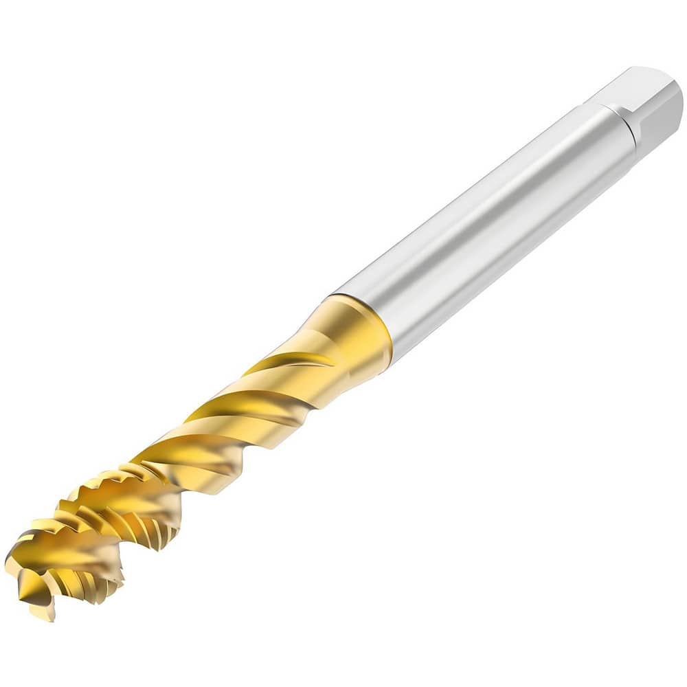 Spiral Flute Taps, Thread Size (mm): M10 , Thread Standard: Metric , Chamfer: Modified Bottoming , Material: HSS-E , Coating/Finish: TN  MPN:10139172