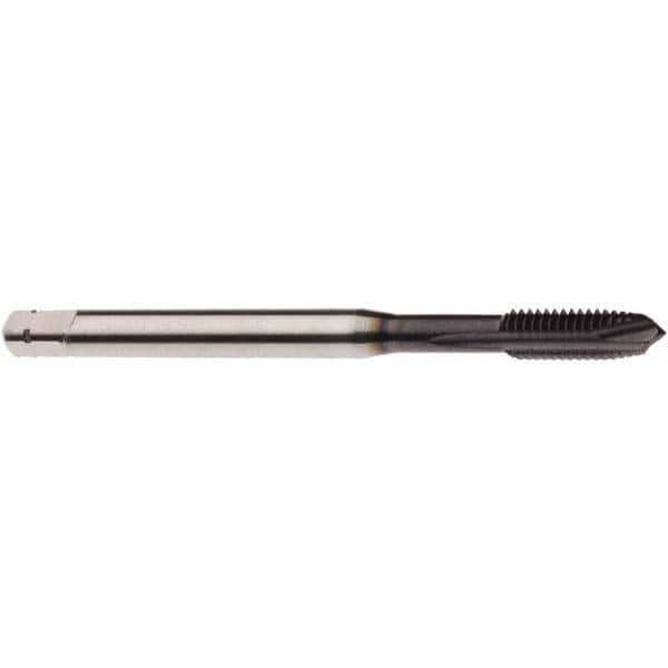 Spiral Point Tap: M1.2 x 0.25, Metric, 2 Flutes, Plug, 5HX, Powdered Metal, AlTiN Finish MPN:02999898