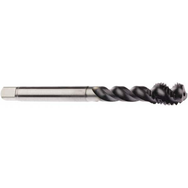 Spiral Point Tap: M8x1.25 Metric, 3 Flutes, Plug Chamfer, 6HX Class of Fit, High-Speed Steel-E-PM, AlTiN Coated MPN:02999918