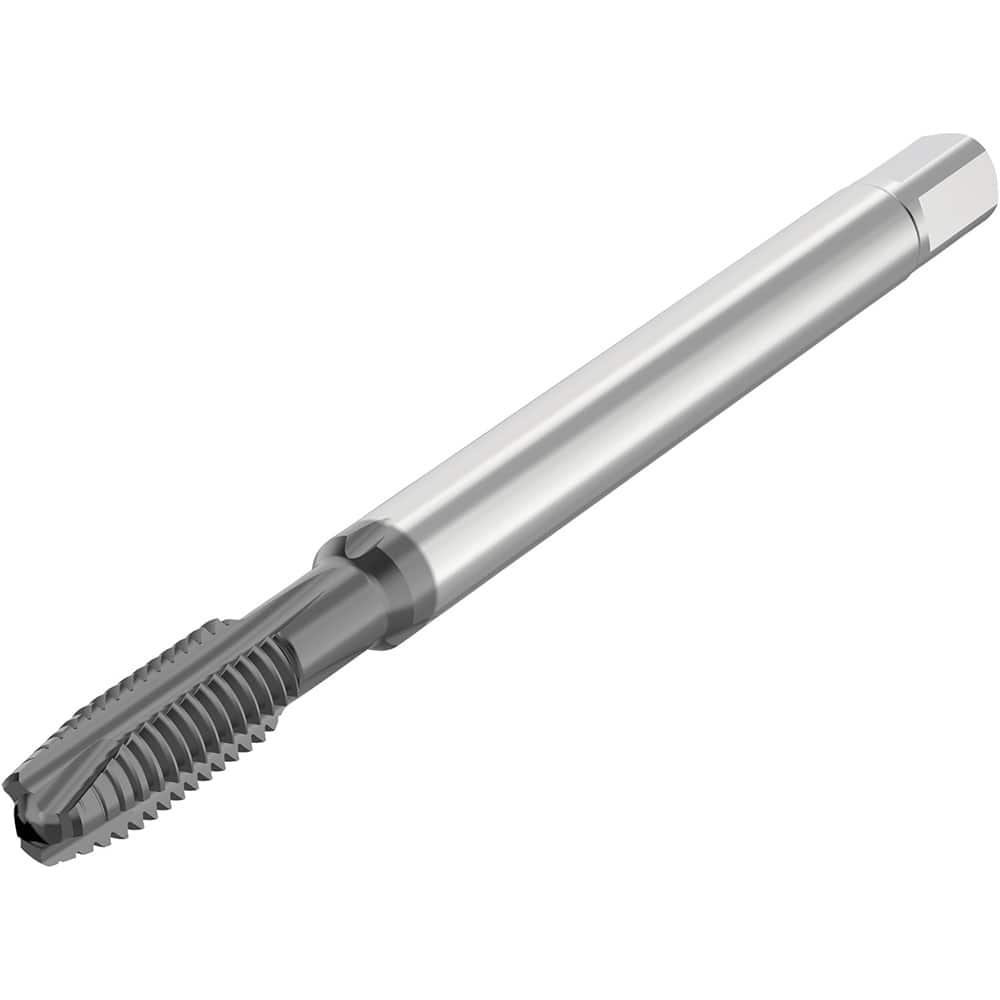 Spiral Point Tap: M5x0.8 Metric, 3 Flutes, Plug Chamfer, 6HX Class of Fit, High-Speed Steel-E-PM, AlCrN Coated MPN:10001165