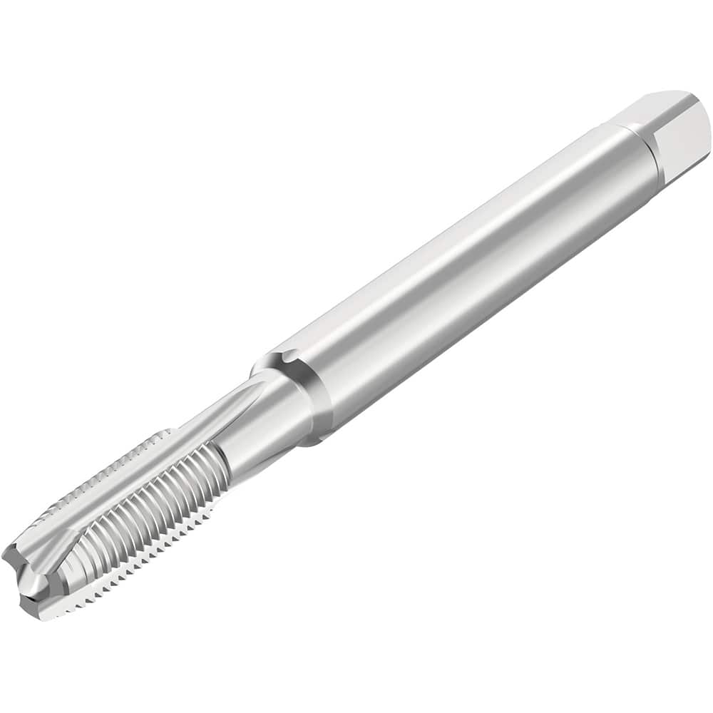 Spiral Point Tap: M8x1.25 Metric, 3 Flutes, Plug Chamfer, 4H Class of Fit, High-Speed Steel-E-PM, Bright/Uncoated MPN:10001221