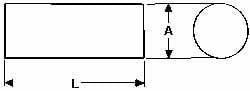 Tool Bit Blank: WKE45, Cobalt, Round MPN:01325