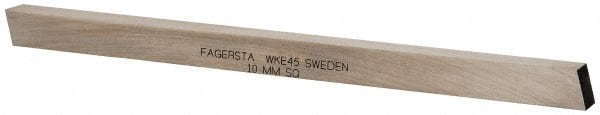 Tool Bit Blank: 10 mm Wide, 10 mm High, 200 mm OAL, WKE45 Cobalt, Square MPN:02044