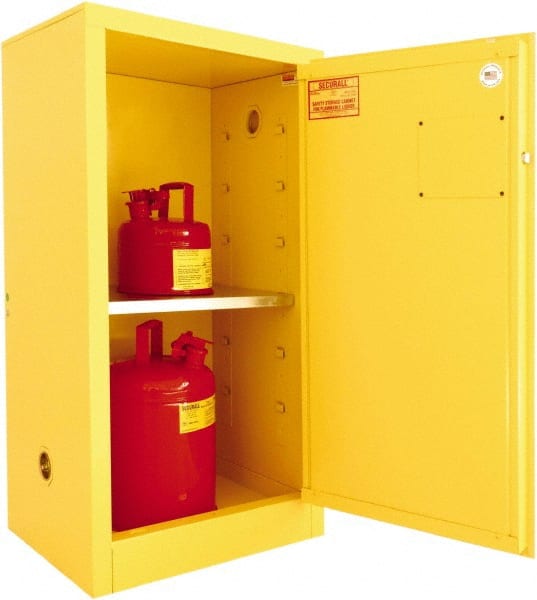 Standard Cabinet: Manual Closing, 1 Shelf, Yellow MPN:A110