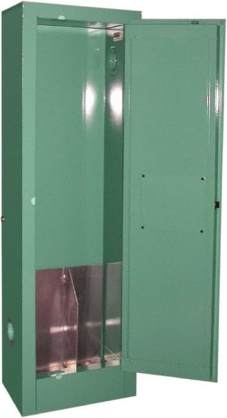 Flammable & Hazardous Storage Cabinets: 1 Door, Manual Closing, Green MPN:MG102