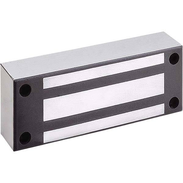 Electromagnet Locks, Average Magnetic Pull: 1200.0lb , Overall Length: 8in , Overall Depth: 3in , Timer: No , Finish: Stainless Steel  MPN:M62B