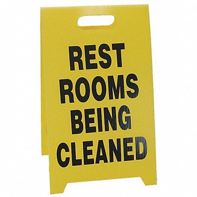 Restroom Sign 20 in x 12 in Plastic MPN:TP-CREST