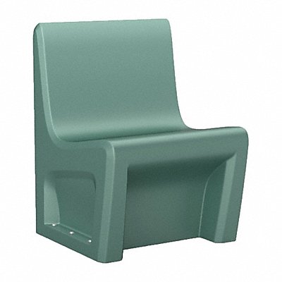 Sentinel Armless Chair Floor Mount Aqua MPN:116484AQ