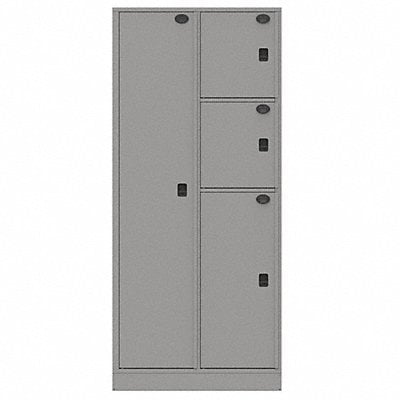 Evidence Locker 36inW Gray 4Compartments MPN:04AA-NPT