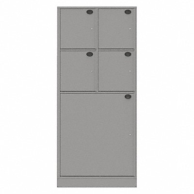 Evidence Locker 36inW Gray 5Compartments MPN:05AA-NPT