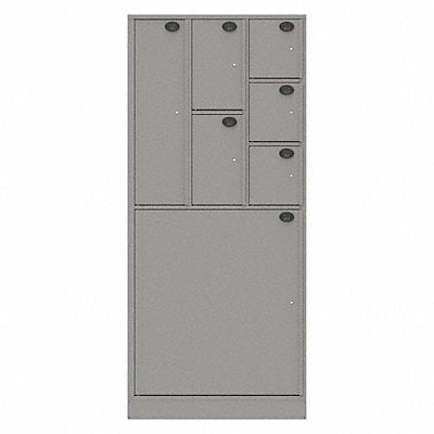 Evidence Locker 36inW Gray 7Compartments MPN:07AB-NPT