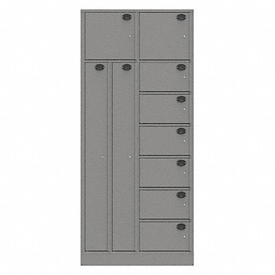 Evidence Locker 36inW Gray 10Compartment MPN:10AA-NPT