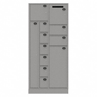 Evidence Locker 36inW Gray 12Compartment MPN:12AA-NPT