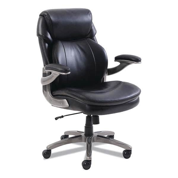 Task Chair:  Bonded Leather,  Adjustable Height,  18-1/2 to  21-1/2