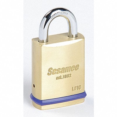 Keyed Padlock 25/32 in Rectangle Gold MPN:56410