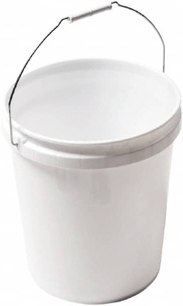 5 Gal, Plastic Round Natural (Color) Bucket & Pail Kit MPN:46229