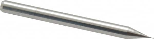 Square End Mill: 0.008'' Dia, 0.024'' LOC, 1/8'' Shank Dia, 1-1/2'' OAL, 2 Flutes, Solid Carbide MPN:00814