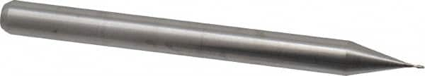 Square End Mill: 0.013'' Dia, 0.039'' LOC, 1/8'' Shank Dia, 1-1/2'' OAL, 2 Flutes, Solid Carbide MPN:00819