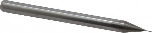 Square End Mill: 0.015'' Dia, 0.045'' LOC, 1/8'' Shank Dia, 1-1/2'' OAL, 2 Flutes, Solid Carbide MPN:00821