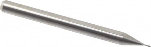 Square End Mill: 0.017'' Dia, 0.051'' LOC, 1/8'' Shank Dia, 1-1/2'' OAL, 2 Flutes, Solid Carbide MPN:00823