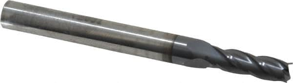 Square End Mill: 13/64'' Dia, 5/8'' LOC, 1/4'' Shank Dia, 2-1/2'' OAL, 4 Flutes, Solid Carbide MPN:30003