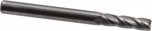 Square End Mill: 11/64'' Dia, 5/8'' LOC, 3/16'' Shank Dia, 2'' OAL, 4 Flutes, Solid Carbide MPN:30121